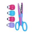 Mini Hole Punch Cutter with Craft Pattern Scissor - Multi Color. 