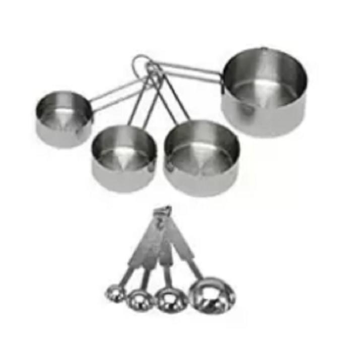 8pc Hand Crafted Measuring Set Measuring Set 8pcs - Silver | Daraz.com.bd