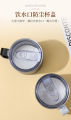 304 coated hot and cold stainless steel drinking cup, anti-fall, anti-scalding, large-capacity mug, office cup, 500ml. 
