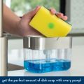 Buy Soap Dispenser & Sponge Holder 2 in 1 Dish Soap Dispenser for Kitchen Counter Sink.