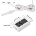 Digital LCD Display With Temperature Humidity Meter Gauge Thermometer Hygrometer Temperature Sensor Outdoor 1.5M Length Cable. 