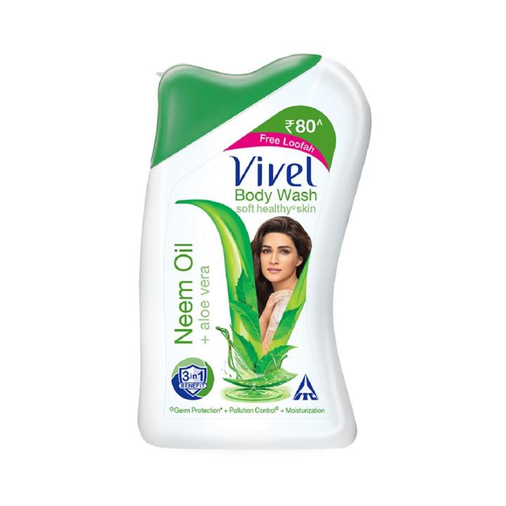 Indian product Body wash vivel Neem Oil + aloe vera Shower gel Used for male/female - 200 ml