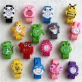 Cartoon Anime Silicone Pat Watch 2-8 Years Old Children's Toy Watch Boy Girl Toddler Cute Child Pop Ring Electronic Watch.