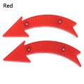 2 Pcs Road Bike Bicycle Reflector Cycling Arrow Shape Safe Warning Accessories.
