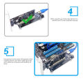 PCI-E to dual PCI/Single Pci expansion card PCIE adapter free power supply with nice material. 