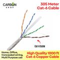 15 Meter Cat 6 Gigabit Ethernet Cable Network Patch Cord Cable LAN Adapter Internet Copper Twisted Wire LAN Cable Plug Connector for Laptop Mac PC WIFI CC Camera Smart TV Box Android.