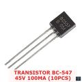BC557 PNP Transistor (10pcs). 