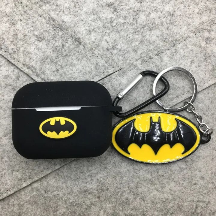 Cartoon%20Marvel%20Batman%20Earphone%20Case%20Cover%20For%20Airpods%20Pro%202%203%20Silicone%20Wireless%20Headphone%20Protective%20Shell%20With%20Key%20Chain%20Abandon%20Abandon%20-%20Image%202