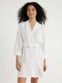 Premium Cotton Waffle Bathrobe – Lightweight Knee-Length Spa Robe.