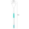 Tongue Brush Tongue Scraper Cleaner Dental Oral Care Tongue Cleaning Tool Anti-slip Design 180x35mm Yellow Blue Pink Green. 