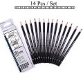 Kashimir Drawing Pencils 14pcs/set 12B, 10B, 8B, 7B, 6B, 5B, 4B, 3B, 2B, B, HB, 2H, 4H, 6H Graphite Sketching Pencils Professional Sketch Pencils Set for Drawing. 