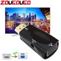HDMI-compatible to VGA Cable Adapter Male To Famale Converter 3.5 mm Jack Audio Video 1080P For PC Laptop to Projector Displayer. 