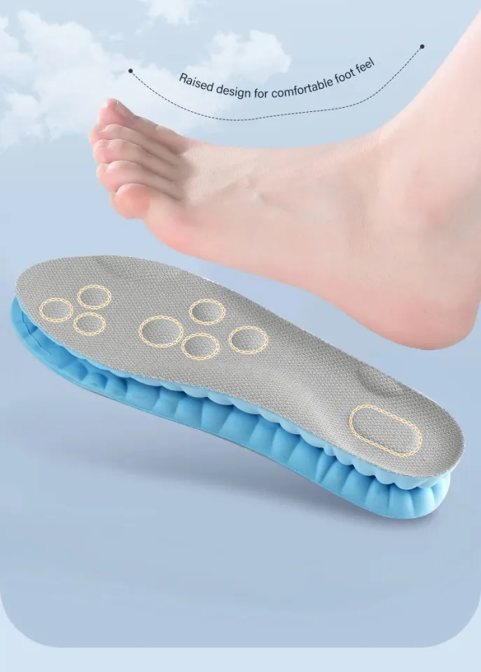 4D Memory Foam Insoles Orthopaedic Shoe Pads Comfort Foot Feet For Women Men - Foto 12