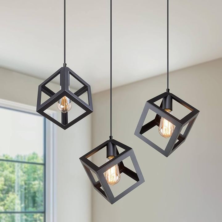 Modern%20Iron%20Ceiling%20Pendant%20Lamp%20Shade%20Black%20Square%20Shape%20(Bulb%20not%20Included)%201Pcs%20-%20Image%203
