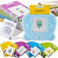 Panda Shape New Children's Early Education Learning Card Machine With Vietnamese English Cantonese Spanish Indonesian Arabic SnowWhite.