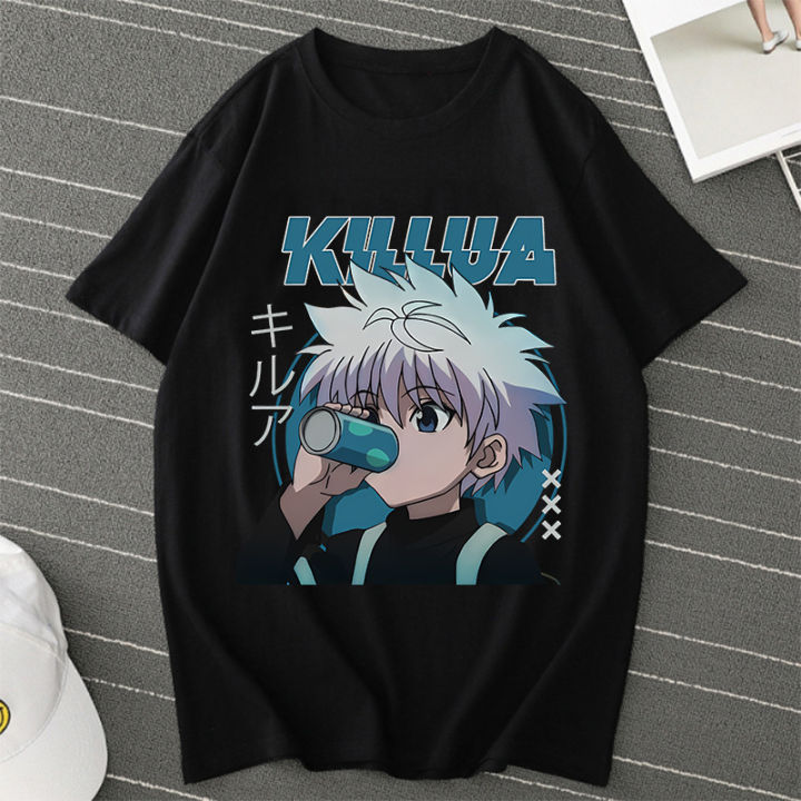 Anime Hunter X Killua Zoldyck T Shirts Men/women HXH T-shirt Casual Plus Size Streetwear Summer Men Clothing Tops