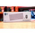 Ultra Slim Silent Wireless 2.4GHz Mini Keyboard and Mouse Set with USB Bluetooth Receiver for PC Laptop GKM901.
