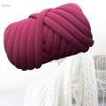 Chunky Yarn, Tube Giant Yarn, Soft Crocheting Hand Knit Jumbo Tubular Yarn, Bulky Chunky Yarn for Macrame, Carpets, Crochet, Pillow, Cushion.