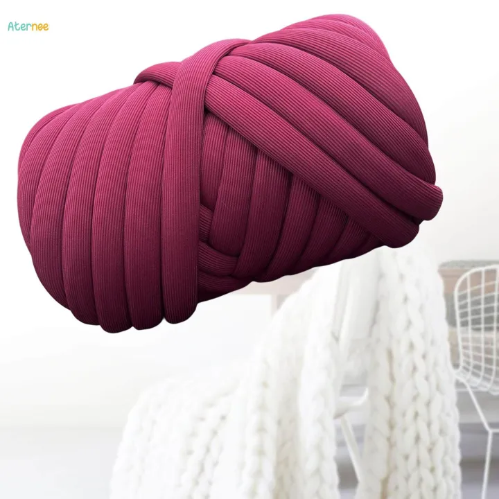 Chunky%20Yarn,%20Tube%20Giant%20Yarn,%20Soft%20Crocheting%20Hand%20Knit%20Jumbo%20Tubular%20Yarn,%20Bulky%20Chunky%20Yarn%20for%20Macrame,%20Carpets,%20Crochet,%20Pillow,%20Cushion%20-%20Image%202