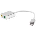 Connector Type C Cable Sound Card Splitter External Adapter Headphone Usb Sound Card External Adapter With 3.5Mm Female. 