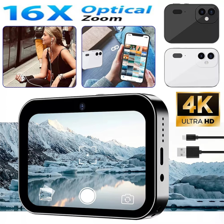 Digital%20Camera%203%20Inch%20HD%2064MP%20Touch%20Screen%2016X%20Digital%20Zoom%20IR%20Night%20Vision%20Camera%20Black%20-%20Image%204