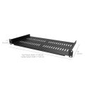 1U Server Rack Shelf Universal Vented Rack Mount Cantilever Tray for 19 Cabinet.
