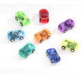 Transparent pullback car children's toys candy color mini car gift gacha stall two yuan store. 