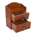 Desk Storage Box, Desktop Wooden Storage Box Multipurpose for Bedroom.