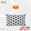 Cushion Cover Black & White (20"x12") Only Cover.