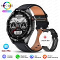 2024 New Huawei Xiaomi Smartwatch Men's AMOLED HD Screen ECG+PPG Bluetooth Talk Smart Watch Men's Sports Fitness.
