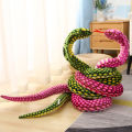 80/170/240cm Simulated Colorful Cobra Plush Toy Stuffed Animals Snakes Plushies Doll Funny Spoof Joke Soft Toys Home Decor.
