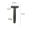 Whityle Adjustable Safety Razor Double Edge Shaving Razor With Auxiliary Rolling Axis For Man 10 pcs Blades Inside.