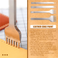 6Pcs 1/2/4/6 DIY Diamond Lacing Stitching Chisel Set Leather Edge Skiving DIY Craft Tool, Industrial Grade White Steels Leather Craft Kits - Rugged Durable (4mm). 