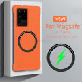 Frameless Magnetic For Magsafe Slim Case For Samsung Galaxy S20 FE Plus Ultra S20FE 5G Wireless Charging Hard Back Cover.
