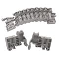 E/Uk Din Rail Ternal Blocks End Stopper Bracket Grey,Ternal Block Connector(Pack Of 100).