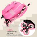 trolley school bag Backpacks for Kids children school bags trolley bags Removable light alloy wheels kids travel bag on wheels. 