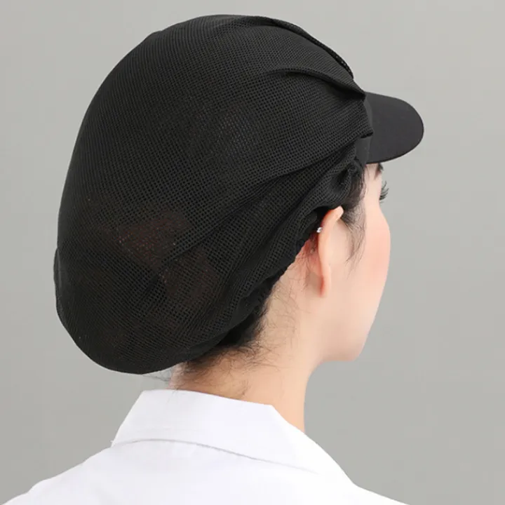 Chef%20Hat%20Adjustable%20Elastic%20Breathable%20Mesh%20Work%20Cap%20Beanie%20for%20Kitchen%20Working%20-%20Image%207