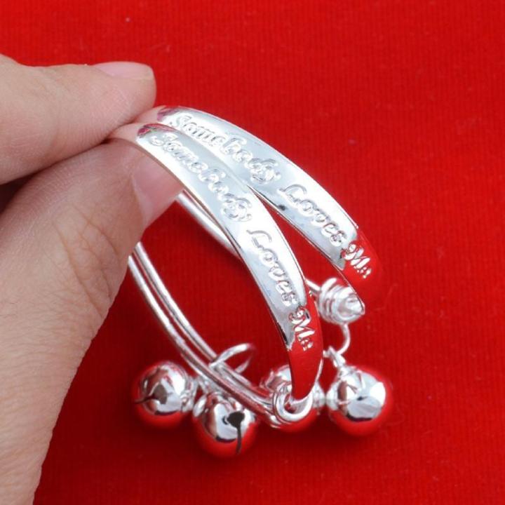 2pcs%20Adjustable%20925%20Sterling%20Silver%20Bracelet%20Bangle%20for%20Children%20Baby%20Girls%20Boys%20Toddlers%20-%20intl%20-%20Image%203
