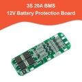 Protect Your Batteries with a 3S BMS 20A Lithium-ion 18650 Battery Charger PCB BMS Protection Board - 12.6V - A Unique Choice For Battery Maintenance. 