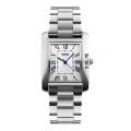 SKMEI 1284 Silver Stainless Steel Analog Watch For Men - White & Silver. 