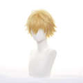 [Xi Xu] Saw Man Electric Cosplay Anime Wig Gold Reverse Curling Cos Short Hair. 