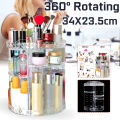 beautiful (6 Layers Adjustable) 34x23.5cm Multi-Function Makeup Organizer 360-Degree Rotating Adjustable Acrylic Cosmetic Storage Box Lipstick Display Case.