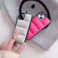 Fashion Case for iPhone 15 14 13 11 12 Pro Max 15ProMAX X XS XR 7 8 Plus 13MiNi Luxury Down Jacket Aesthetic influencer Cover.