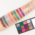 Glitter Eyeshadow Makeup Pallete 12 Colors Longlasting Eye shadow Palette Shine Diamond Eyeshadow Powder Pigment Cosmetics тени. 