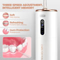 Oral Irrigator Portable Dental Water Flosser USB Rechargeable Water Jet Floss Tooth Pick 2 Jet Tip 280ml 3 Modes IPX6. 