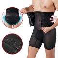 Men Body Shapers Tummy Control Panties Waist Trainer Belt Slimming Underwear Male Modeling Shapewear Compression Shorts. 