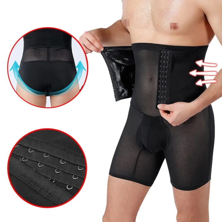 Men%20Body%20Shapers%20Tummy%20Control%20Panties%20Waist%20Trainer%20Belt%20Slimming%20Underwear%20Male%20Modeling%20Shapewear%20Compression%20Shorts%20-%20Image%204