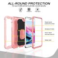 (COD Available)PC + Rubber 3-layers Shockproof Protective Case with Rotating Holder For iPhone 8 Plus / 7 Plus.