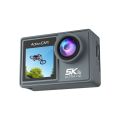 Ausek AT-M40R 5K Ultra HD Dual Screen DOUBLE BATTERY 5K/4K Waterproof Action Camera With Extranal Microphone and Remote. 