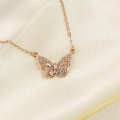 Trendy Korean Style Butterfly Chain Necklace for Girls - Necklace for Women - Necklace for Girls Simple - Necklace For Girls.